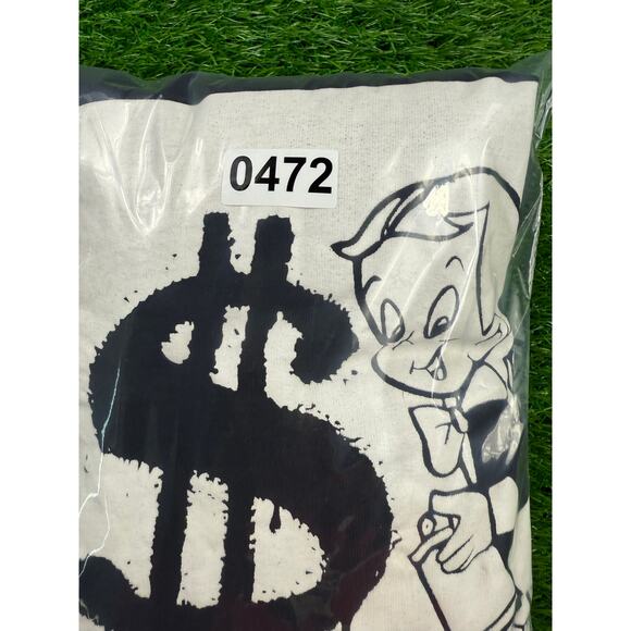 Forever 21 Alec Monopoly Richie Hoodie Mens L Black Graphic Pullover Streetwear - Picture 10 of 10